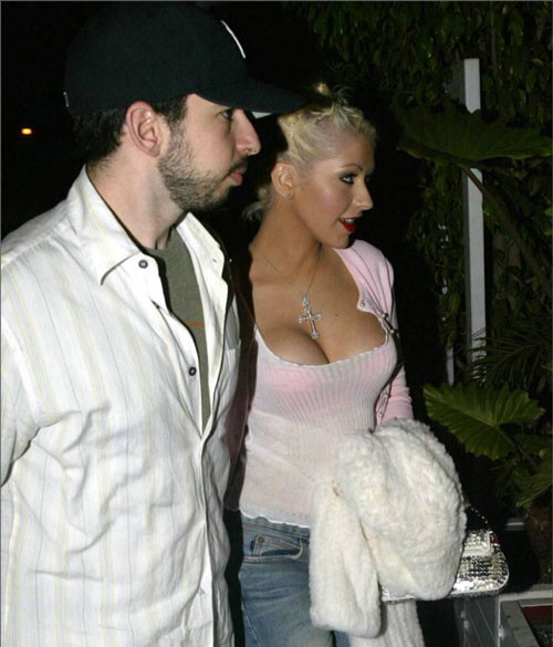 Christina Aguilera posing nude and in ultra white mini skirt #75437382