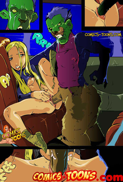 BeastBoy transforms in different animals and screw Terra #69637516
