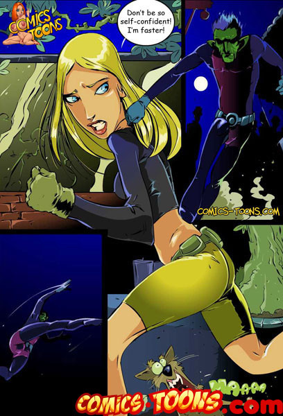 BeastBoy transforms in different animals and screw Terra #69637568