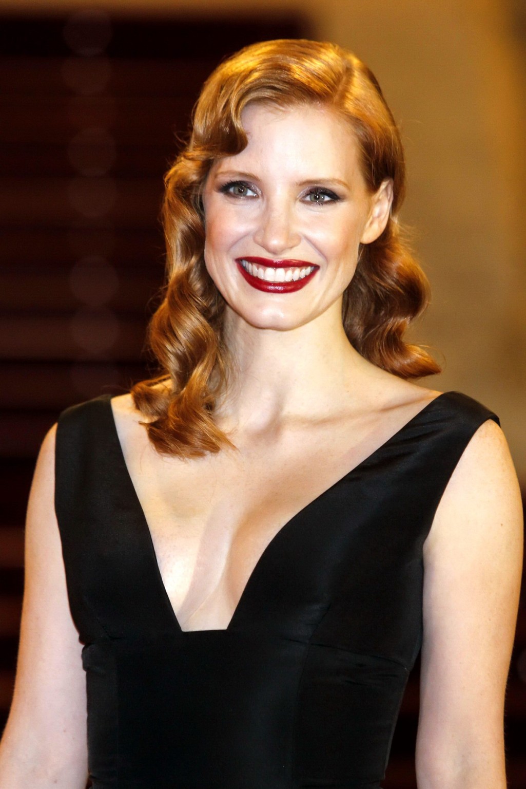 Jessica Chastain showing huge cleavage at The Disappearance premiere during 62nd #75185578