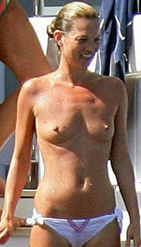 Celebrity Kate Moss posing and showing her small tits #75399324