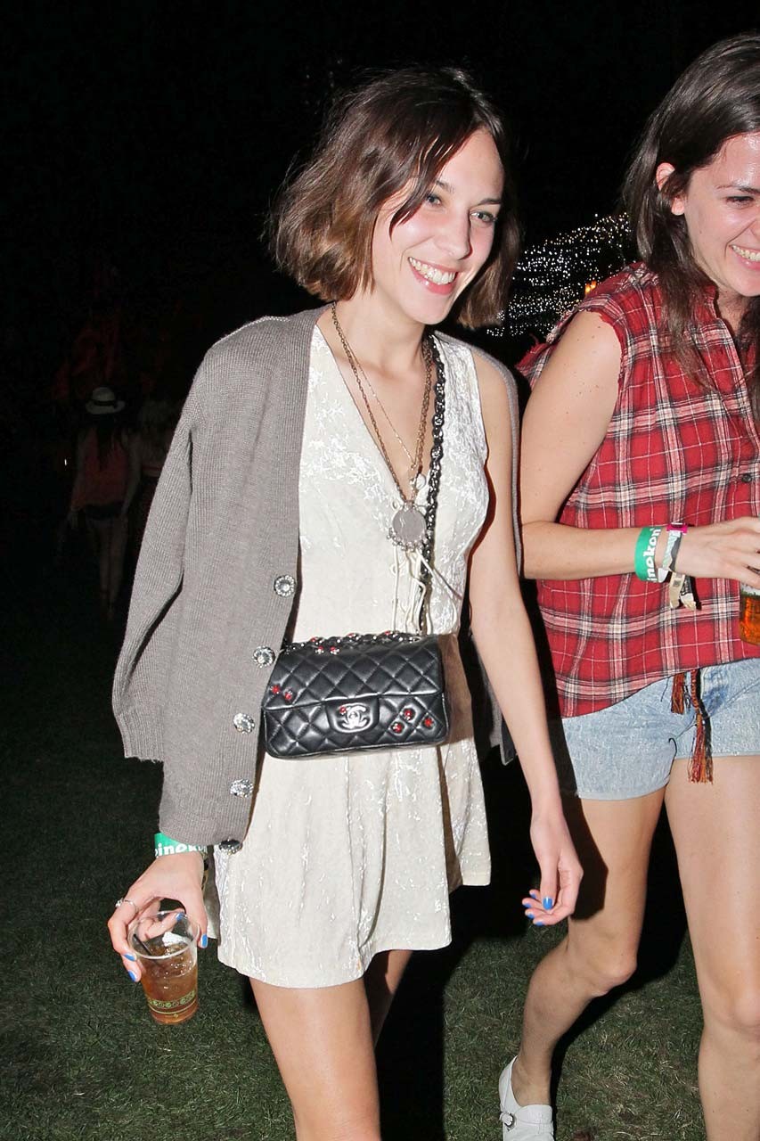 Alexa Chung upskirt in car paparazzi pictures and posing topless and leggy in mi #75307753