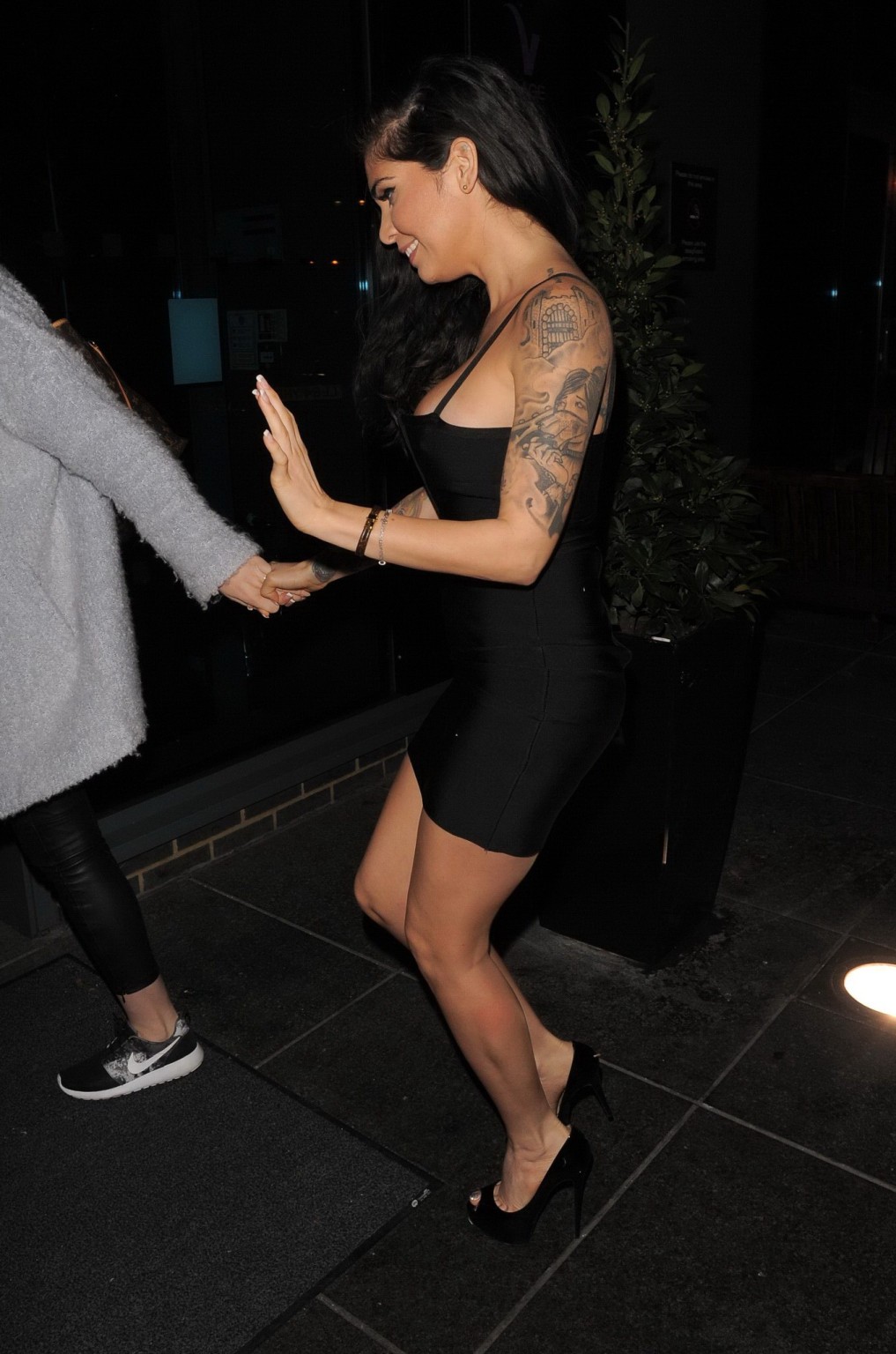 Cami Li showing huge cleavage outside her hotel after a night out in London #75172066