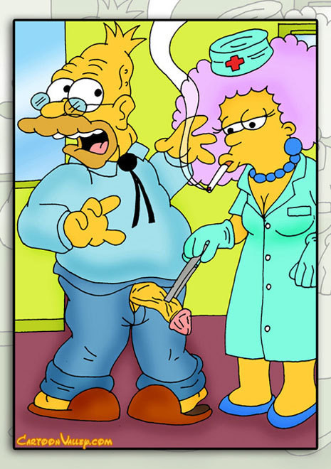 Selma licks Bart Simpson then gets double penetrated #69648704