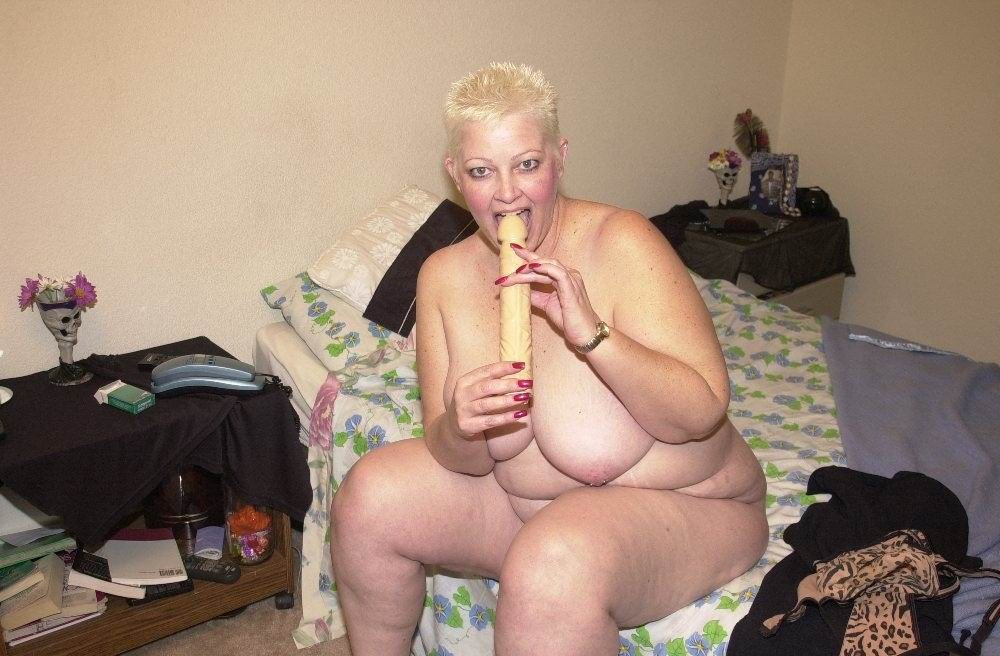 old bbw woman playing with a dildo #75477667