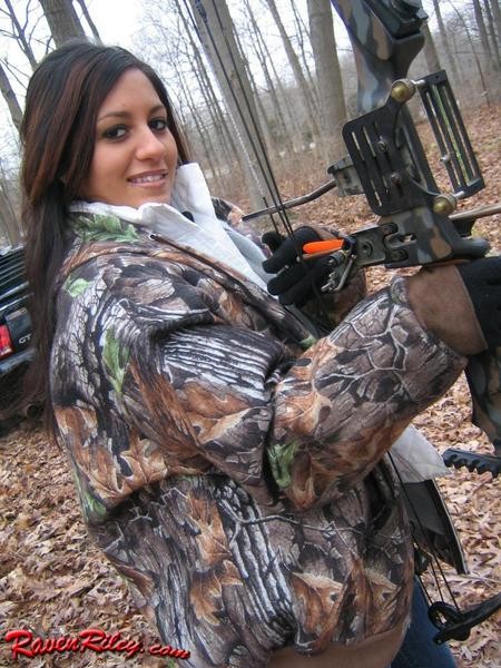 Very Sexy Raven Haired Beauty Shooting Big Guns #70685590