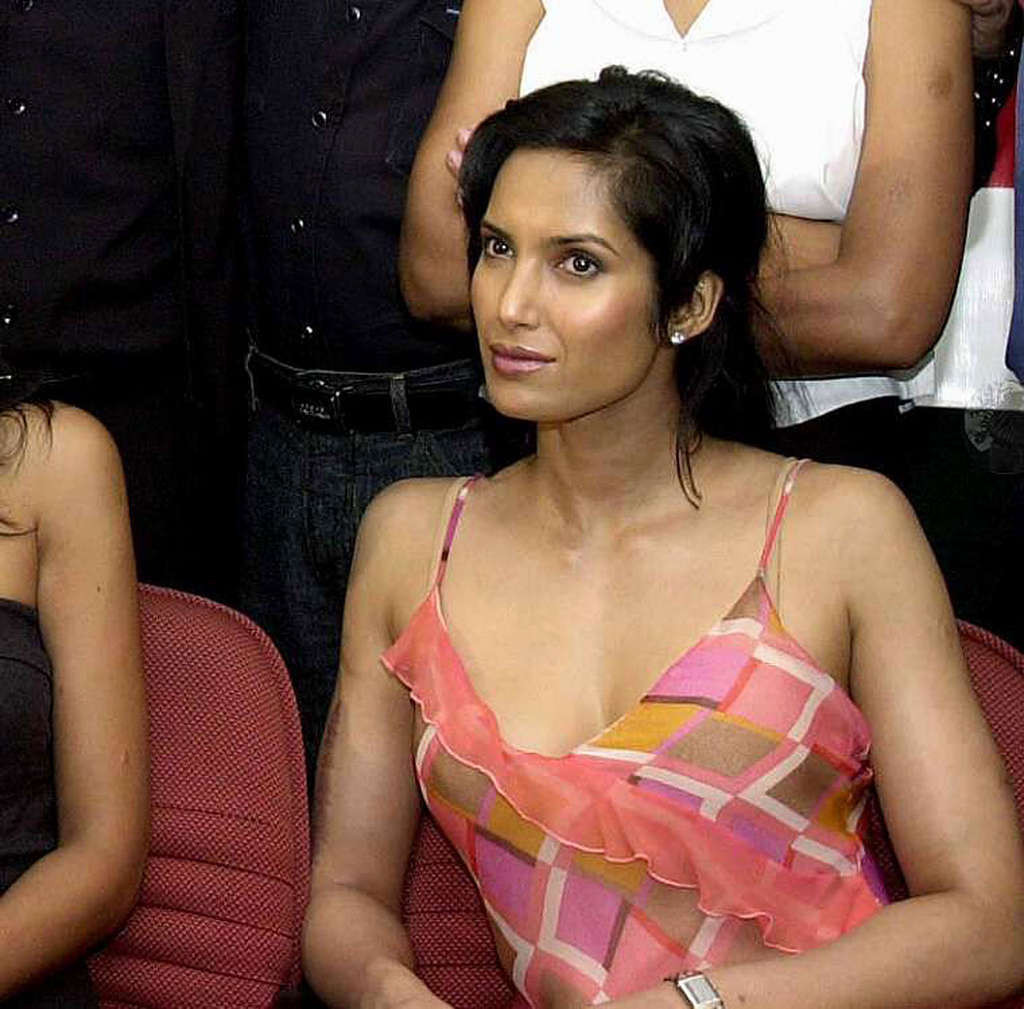 Padma Lakshmi exposing her nice tits and upskirt paparazzi shoots #75349749