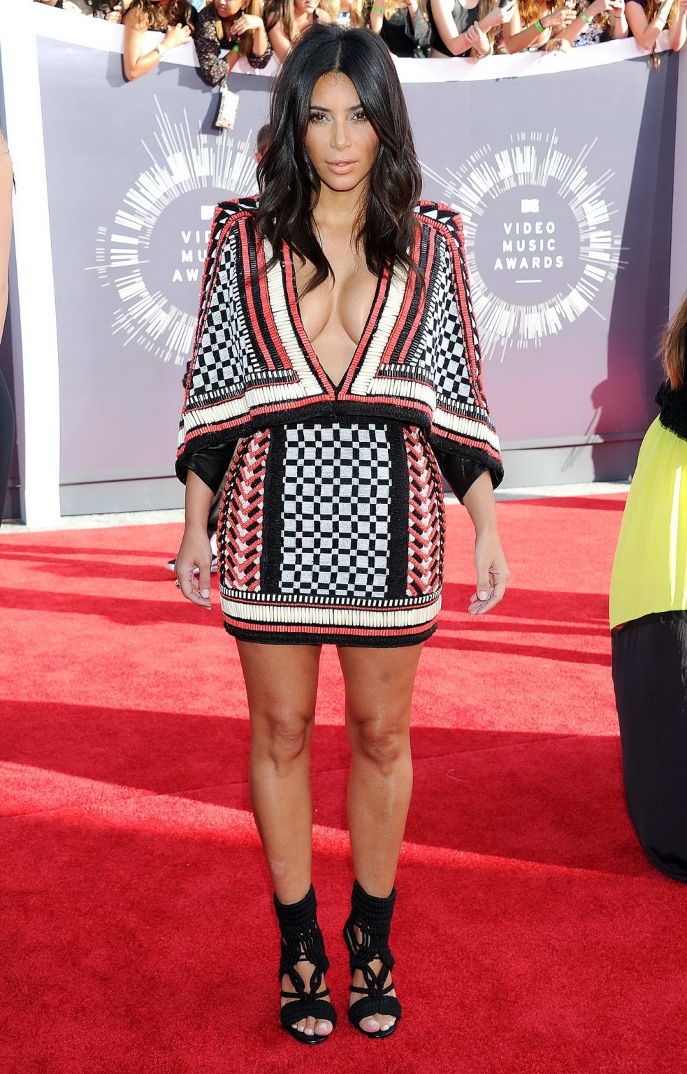 Kim kardashian montrant un énorme décolleté lors des mtv video music awards 2014 à ingle.
 #75187602
