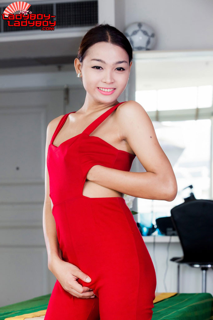 Ladyboy carino mostra il suo cazzo
 #69791865