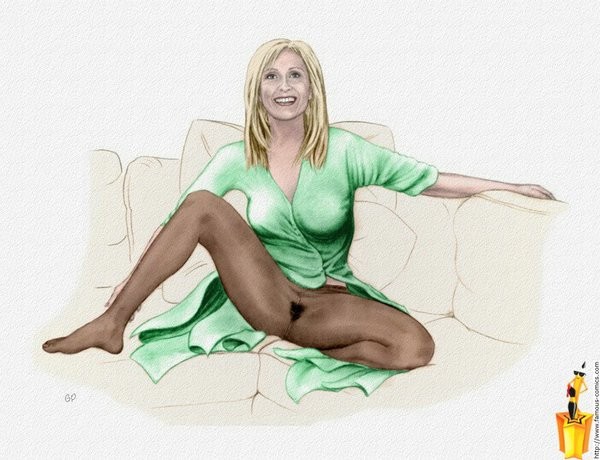 Unbekleidete berühmte Berühmtheiten im Cartoon-Stil
 #69715033