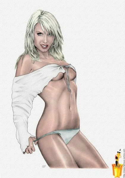 Unbekleidete berühmte Berühmtheiten im Cartoon-Stil
 #69715106