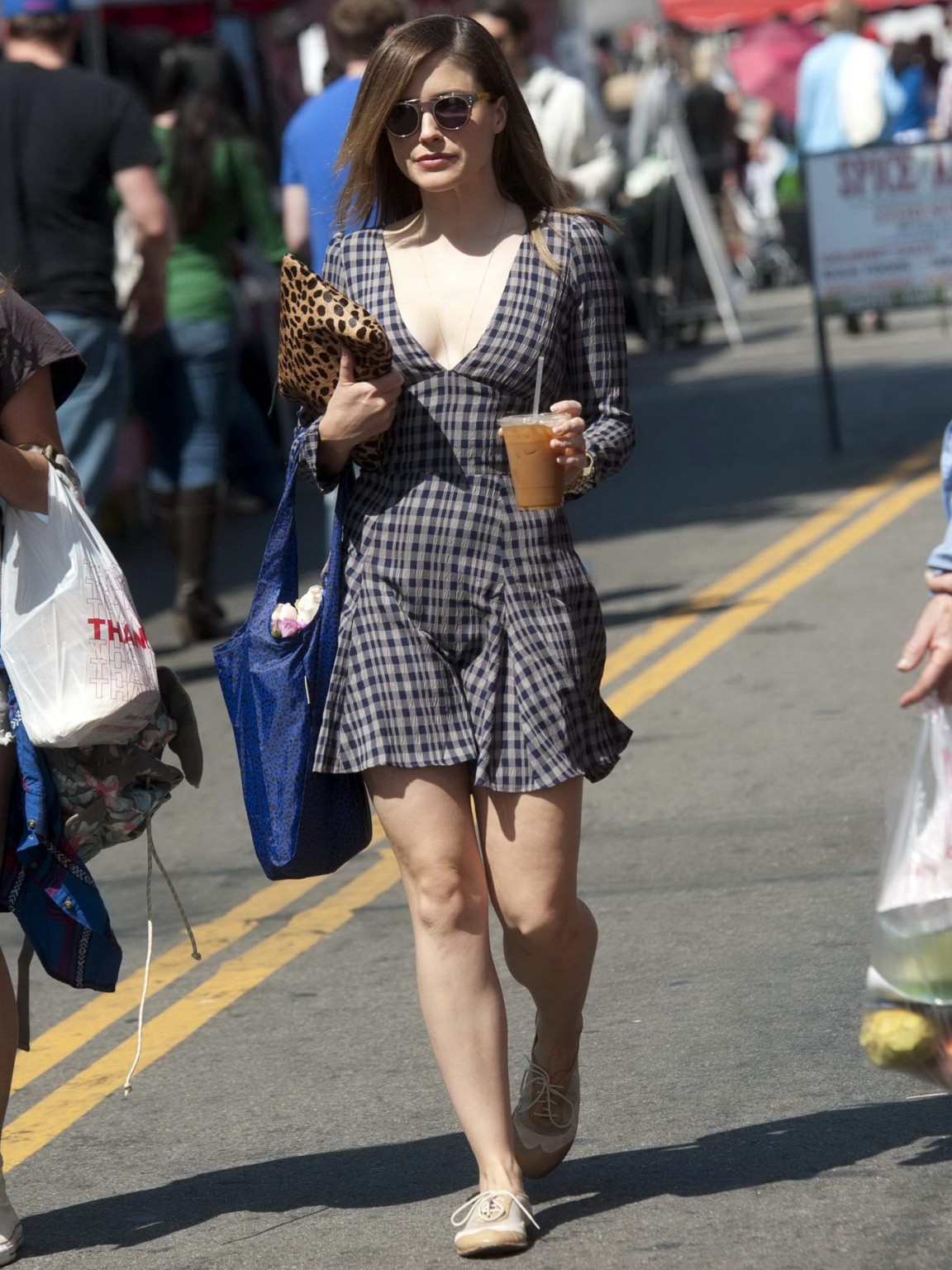 Sophia Bush leggy and cleavy wearing a mini dress out in LA #75199216