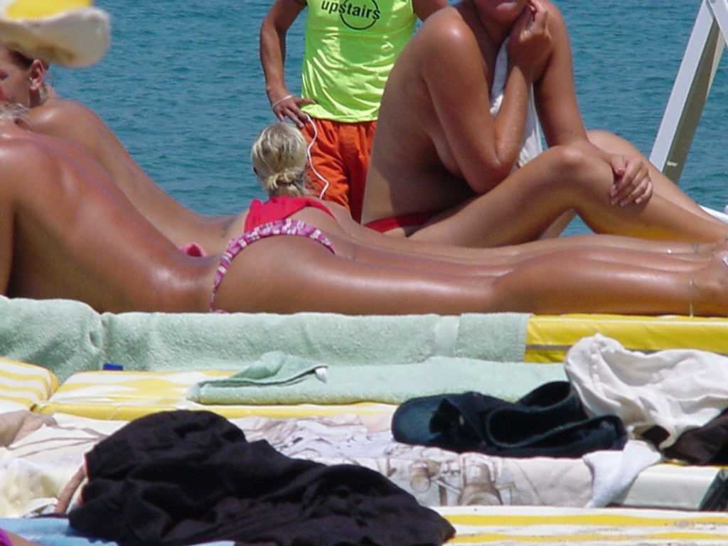 Sexy babe impresses the nude beach front with her system #72252567