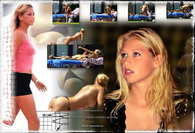 Anna Kournikova expose son cul et sa chatte.
 #75426047