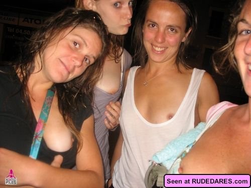 Showing off their tits #67480949