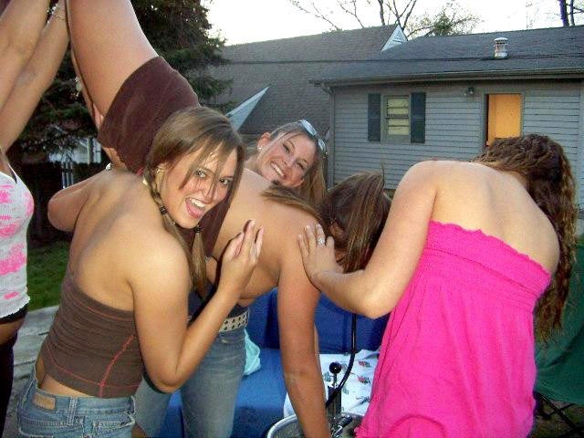 Photos of horny drunk sluts flashing their tits #76398143