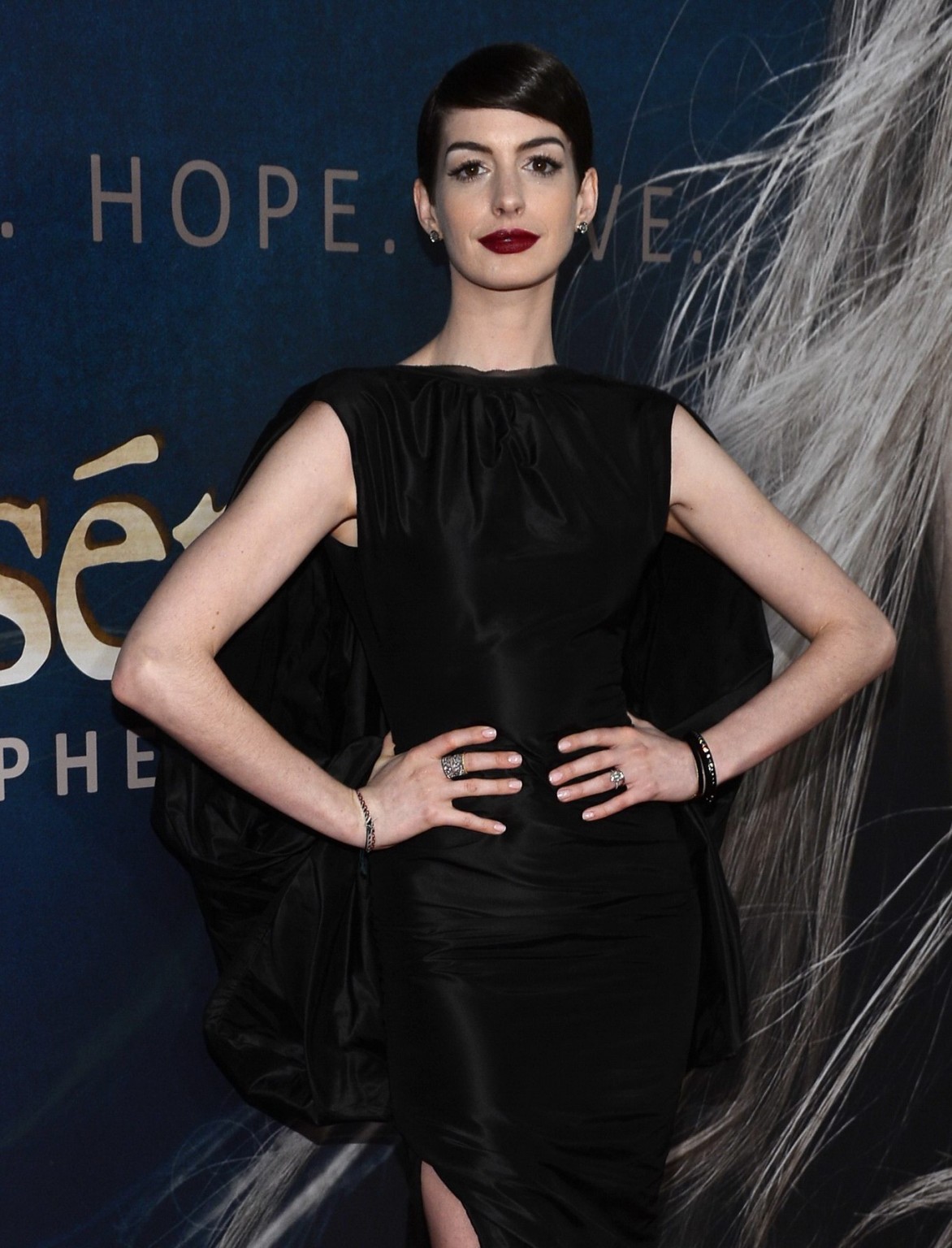 Anne Hathaway flashing her pussy at 'Les Miserables' premiere in NYC #75246406