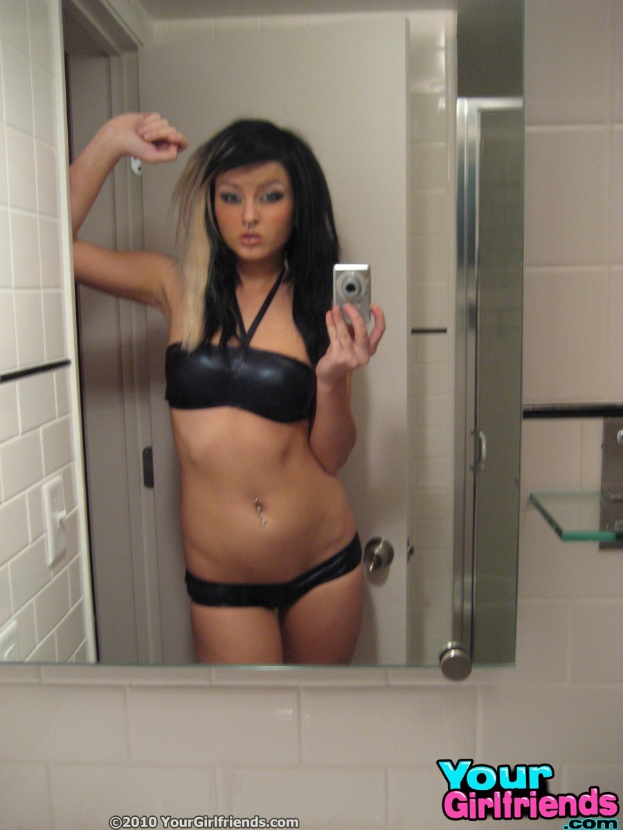 Emo teen snaps some mirror pics of her hot as fuck body for her BF #67332955