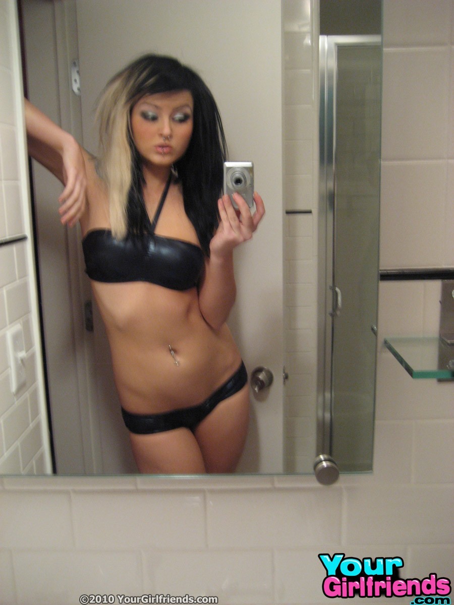 Emo teen snaps some mirror pics of her hot as fuck body for her BF #67332963