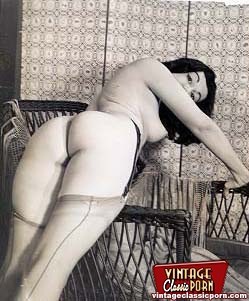 Several fifties ladies showing their perfectly shaped butts #67837410