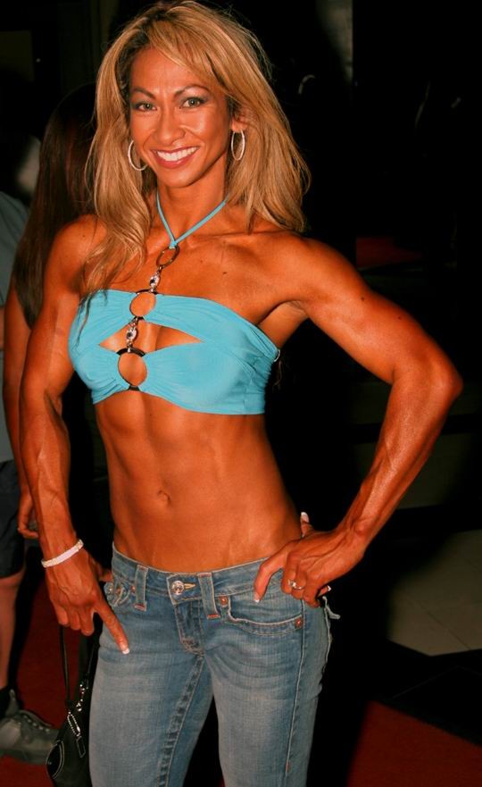 hot female bodybuilders showing off their muscles #71016300
