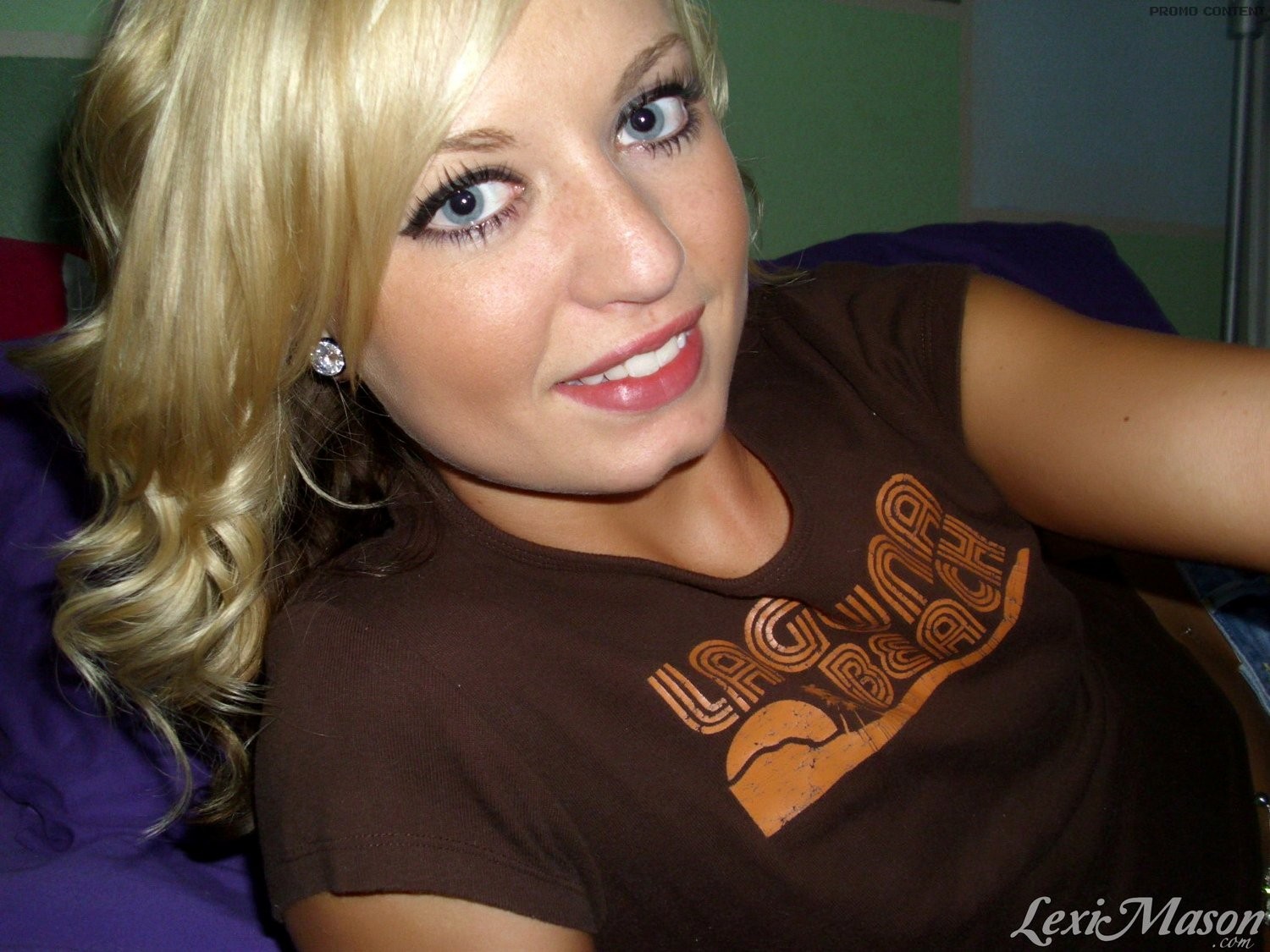 Slim blonde teen with tiny tits selfshots #67450640