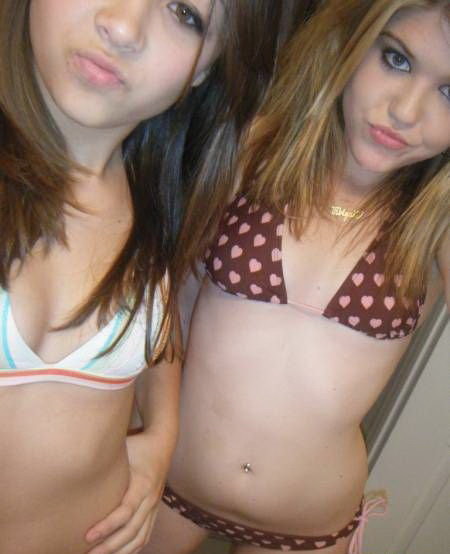 Cute selfshot teen girlfriends in panties #77074328