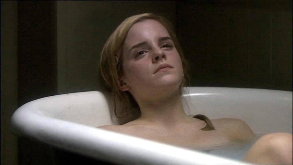 Emma Watson upskirt and fully naked in bathtub #75389168