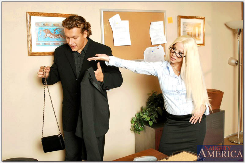 Sexy busty milf Gina Lynn boned hard over office desk #78506510