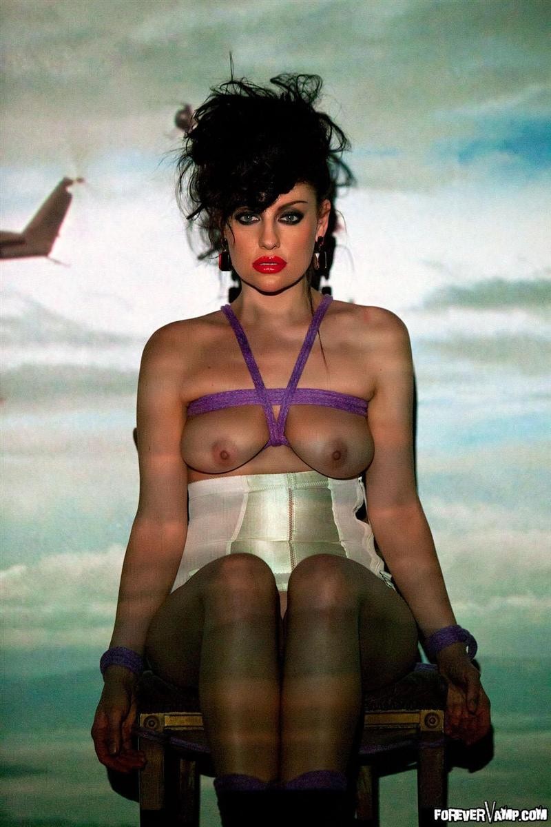 Sovereign Syre is tied up and forced to watch TV #74771214