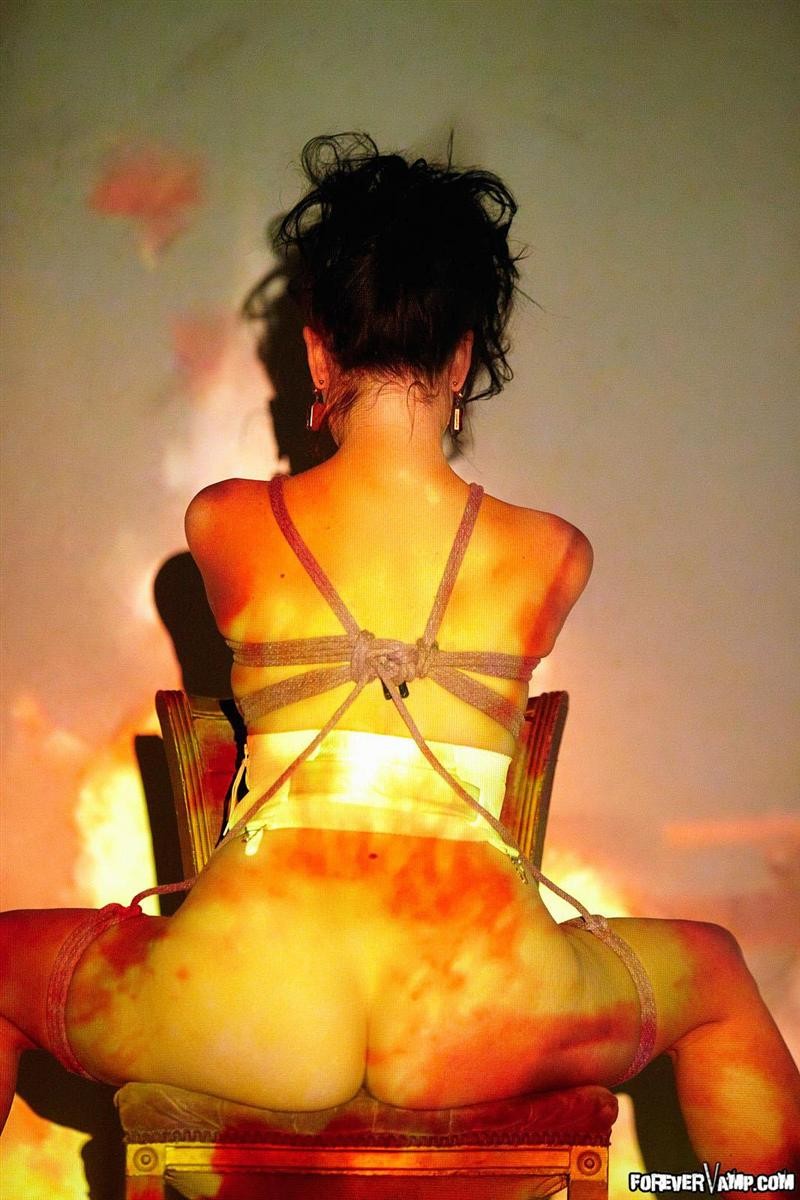 Sovereign Syre is tied up and forced to watch TV #74771268