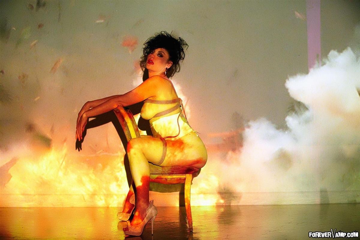 Sovereign Syre is tied up and forced to watch TV #74771278