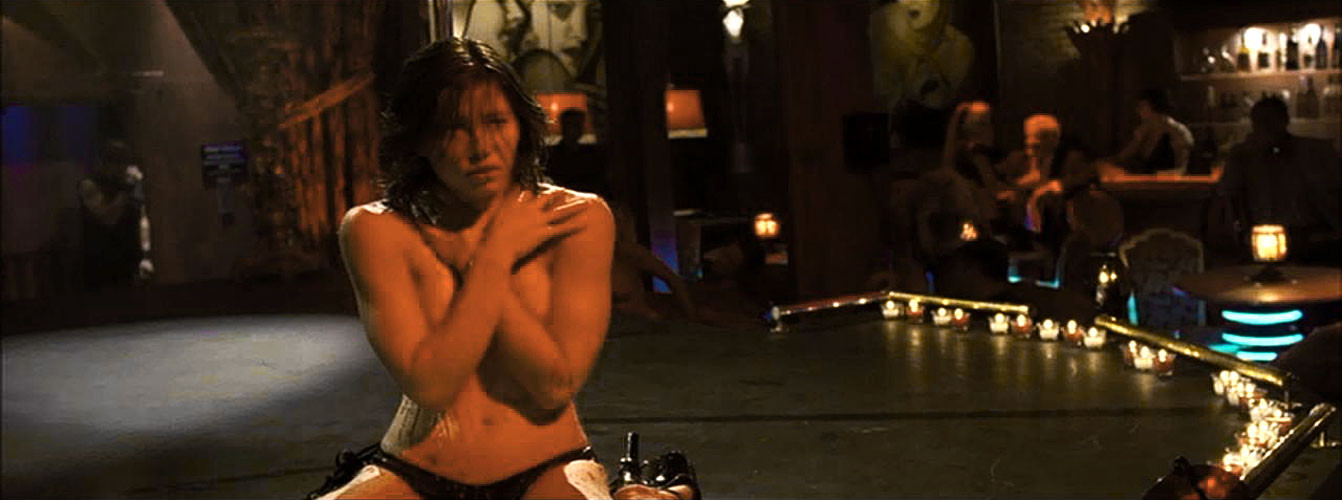 Jessica Biel showing her nice big tits in latest nude movie caps and posing very #75397719