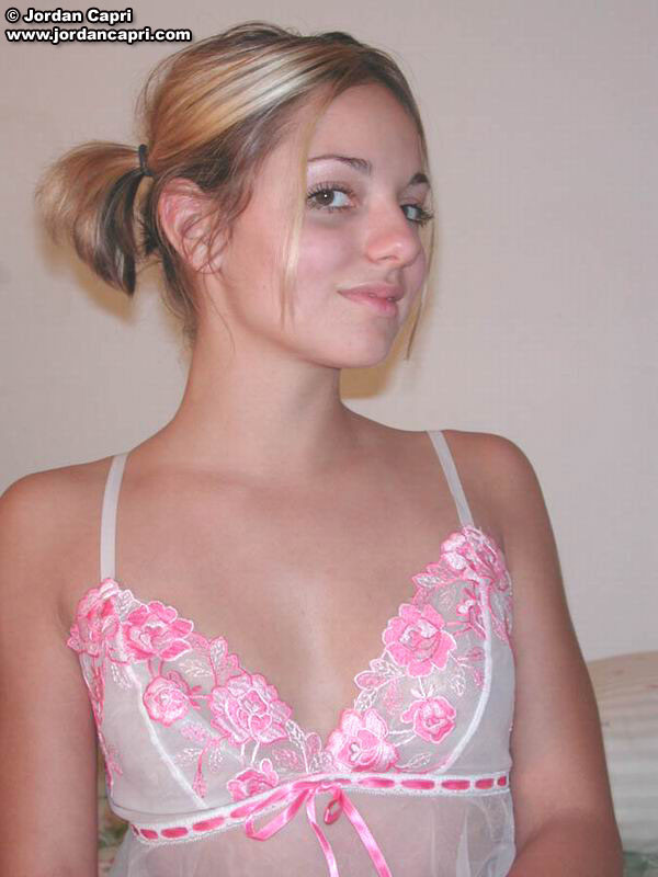 Jordan Capri shows off her sexy lace nightie! #74928525