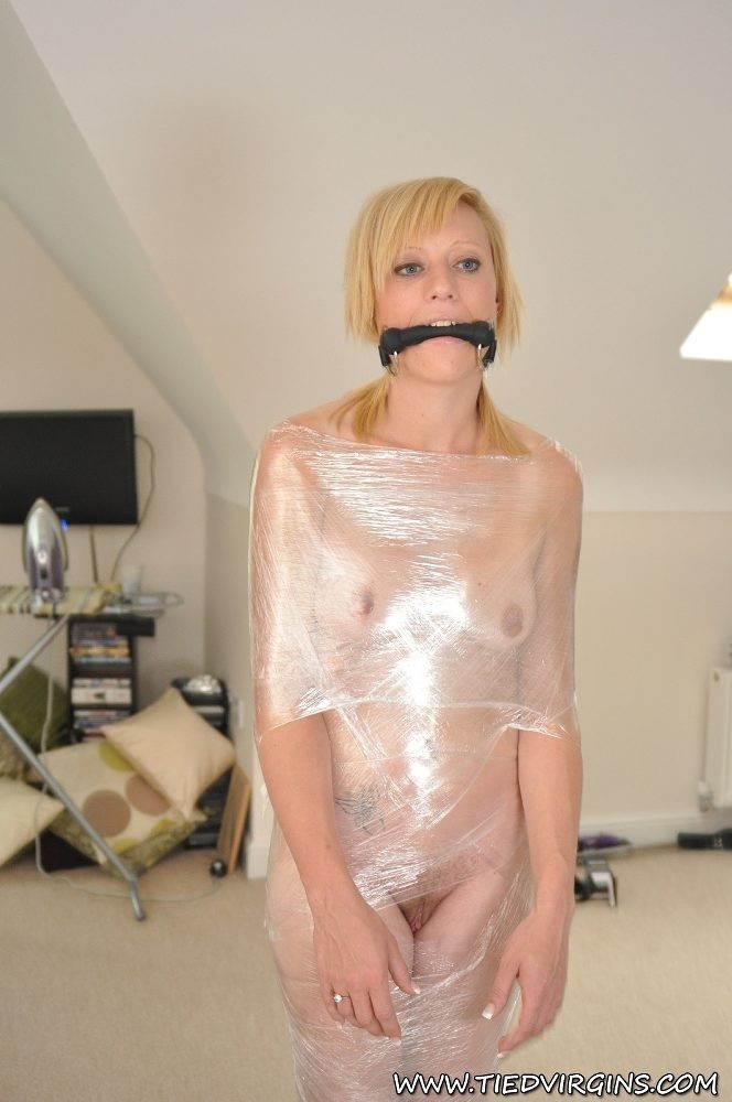 Wrapped up in plastic and forced to cum #71551441