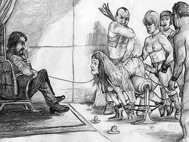 whipped and beaten horrible bdsm art #69677942