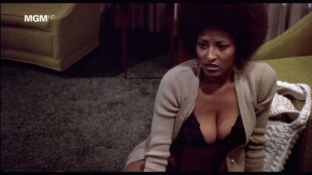 Pam Grier exposing her nice huge boobs in nude movie scenes #75333253