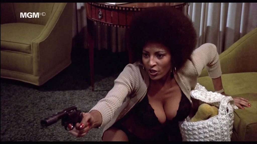 Pam Grier exposing her nice huge boobs in nude movie scenes #75333257