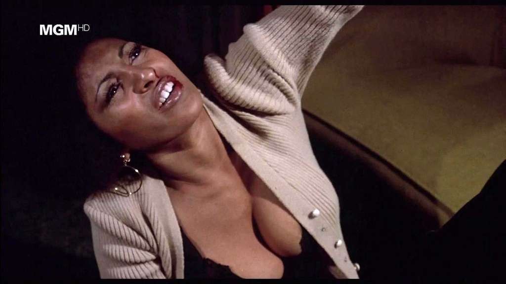 Pam Grier exposing her nice huge boobs in nude movie scenes #75333261