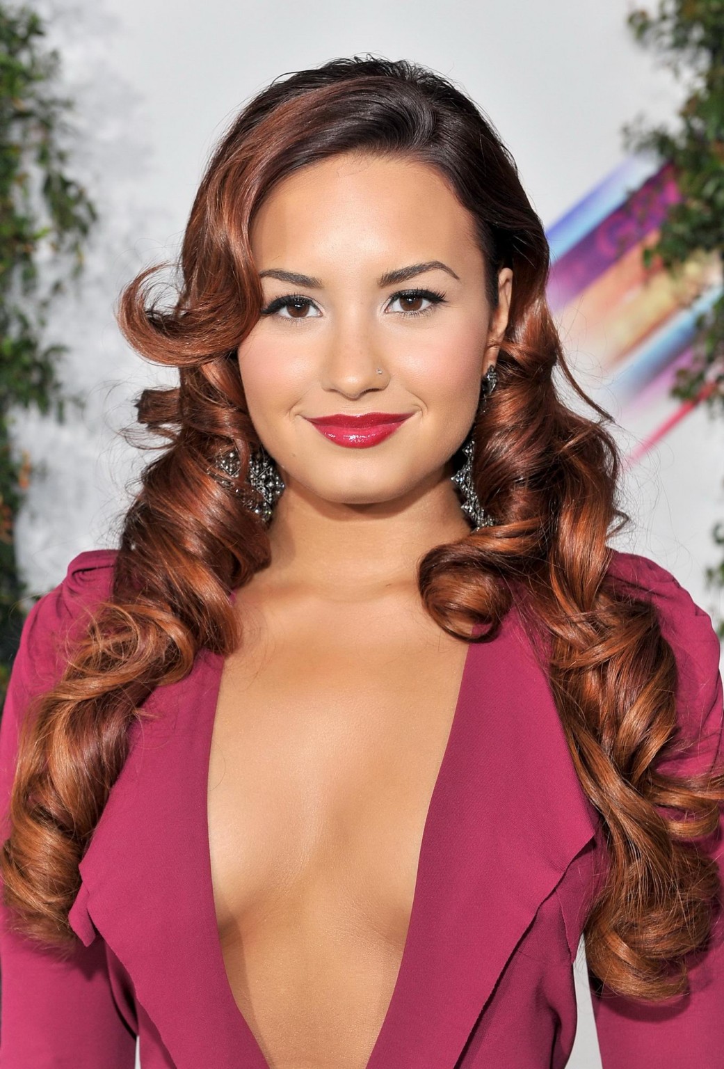 Demi Lovato braless showing side-boob at 12th Annual Latin Grammy Awards #75282813