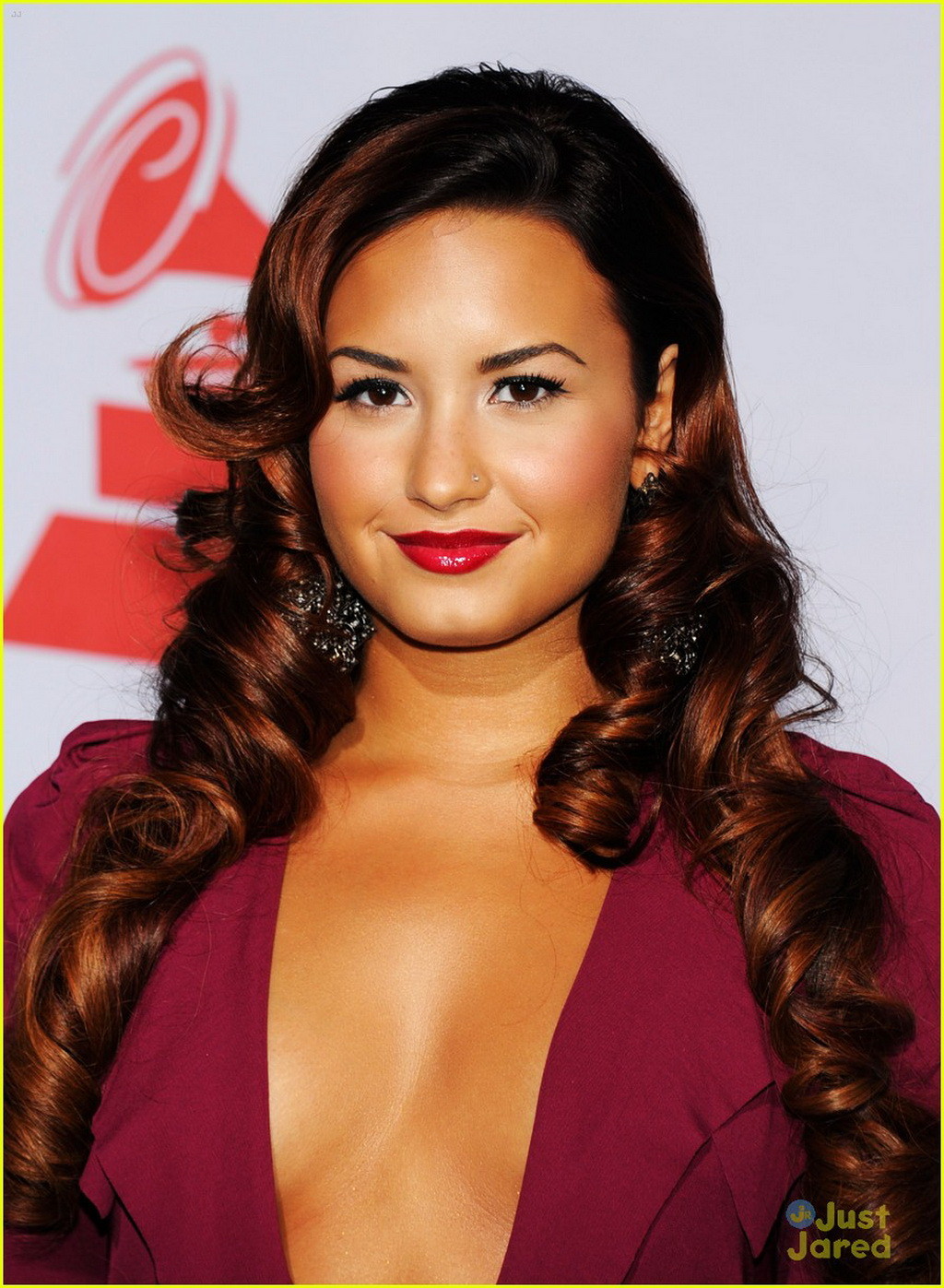 Demi Lovato braless showing side-boob at 12th Annual Latin Grammy Awards #75282905