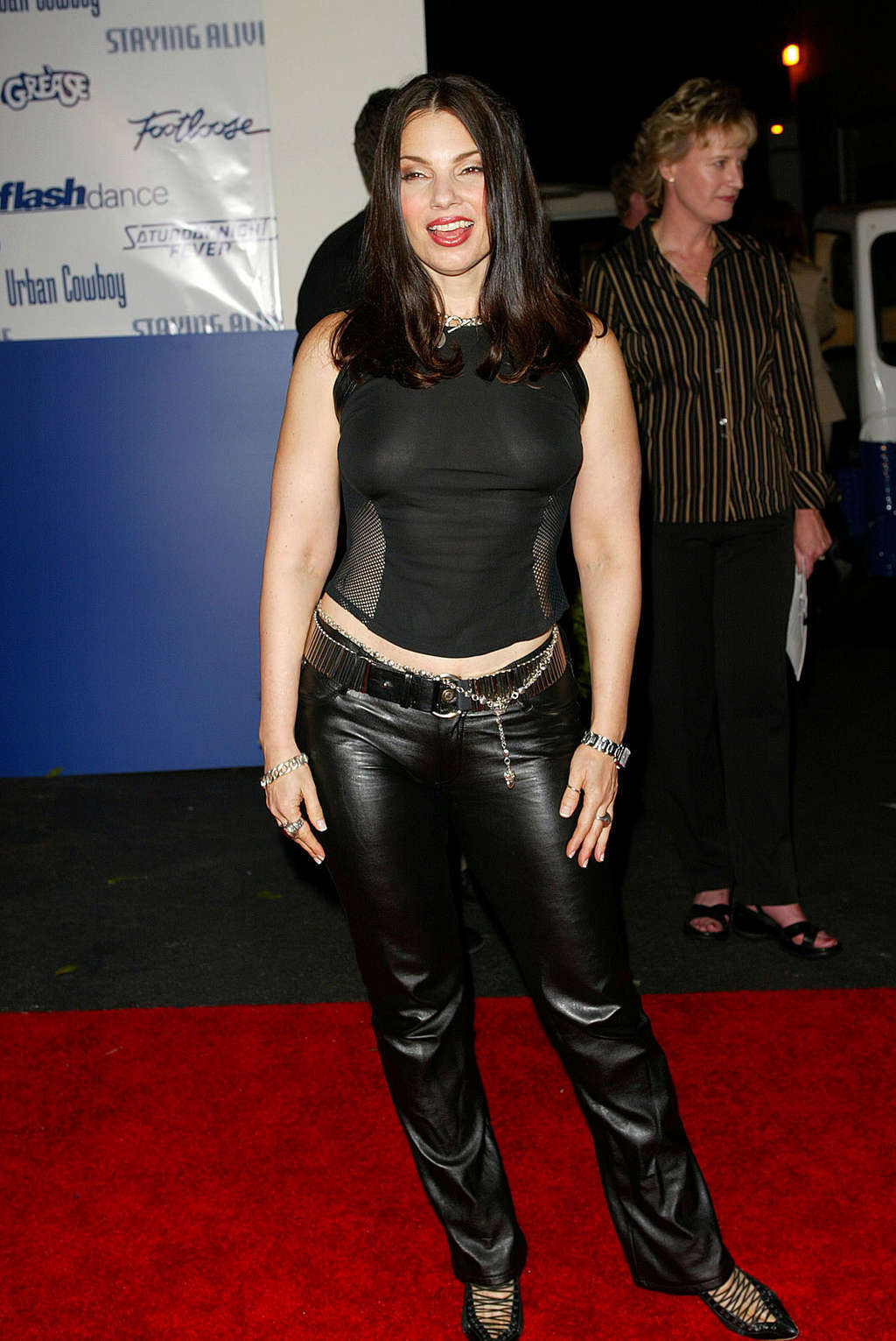 Fran Drescher showing her nice big tits in see thru top #75356933