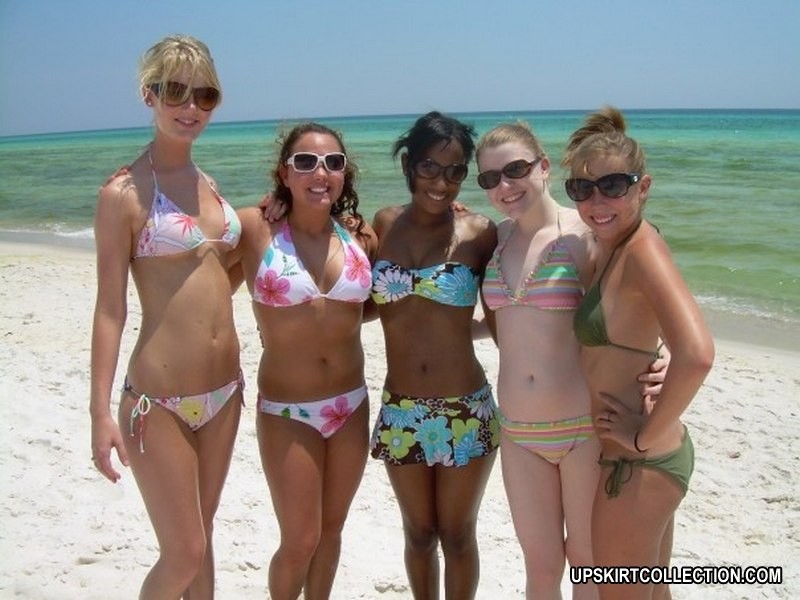 淫らな女たちがビーチでビキニ姿のまま撮影される
 #73177025