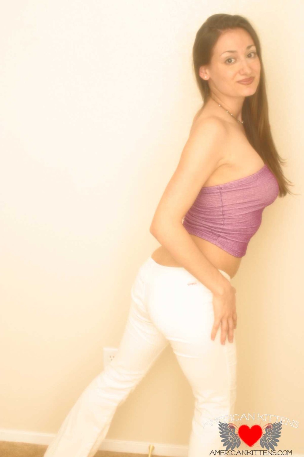 Emma sheer top white pants hell ya those pants are giving me major wood
 #70309407