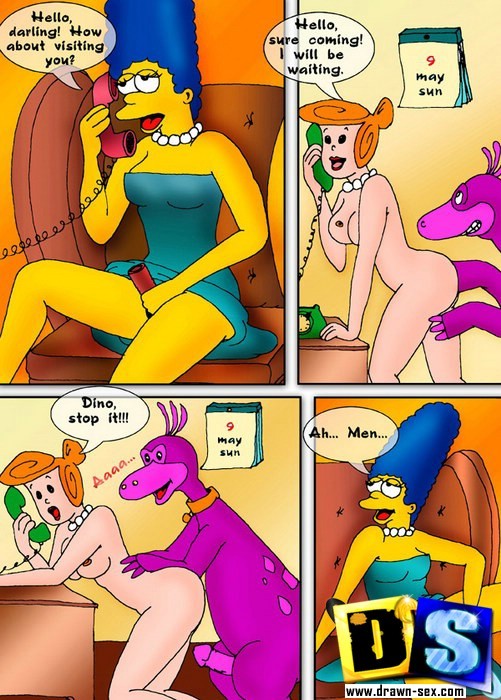 Simpsons e flintstones in un ammasso di sesso selvaggio
 #69607472