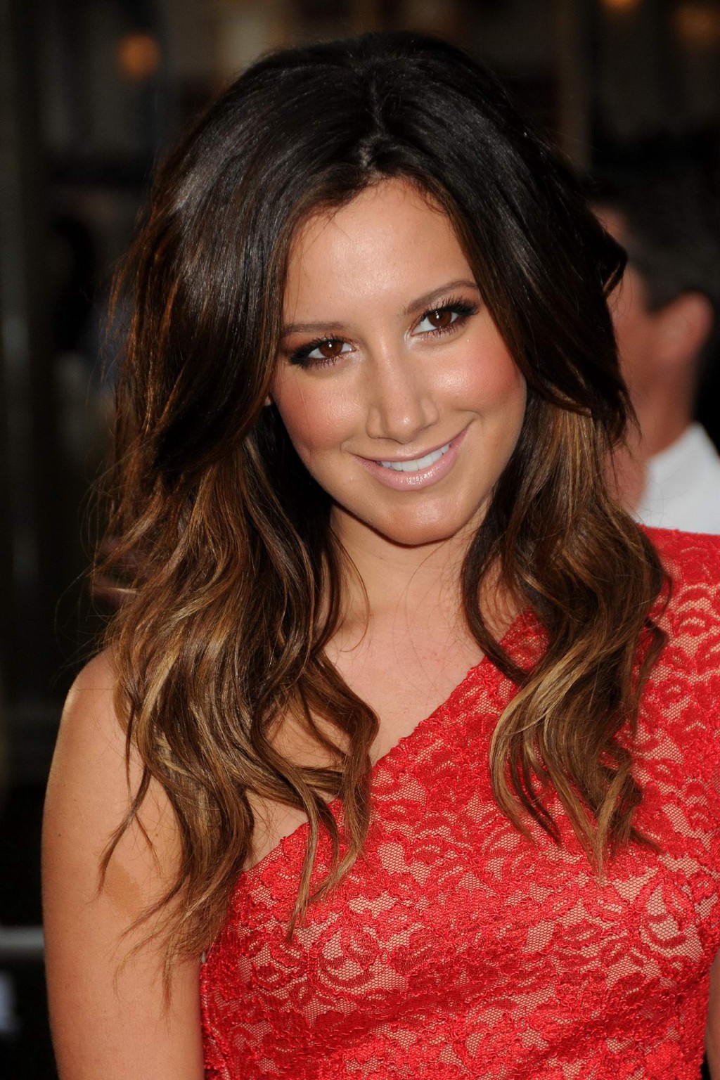 Ashley Tisdale looks very sexy wearing little red lace dress at the 'Pirates Of  #75305175