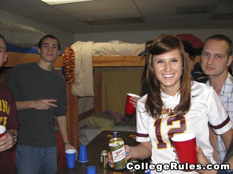 Smoking babes getting banged hard at college dorm party #79399244