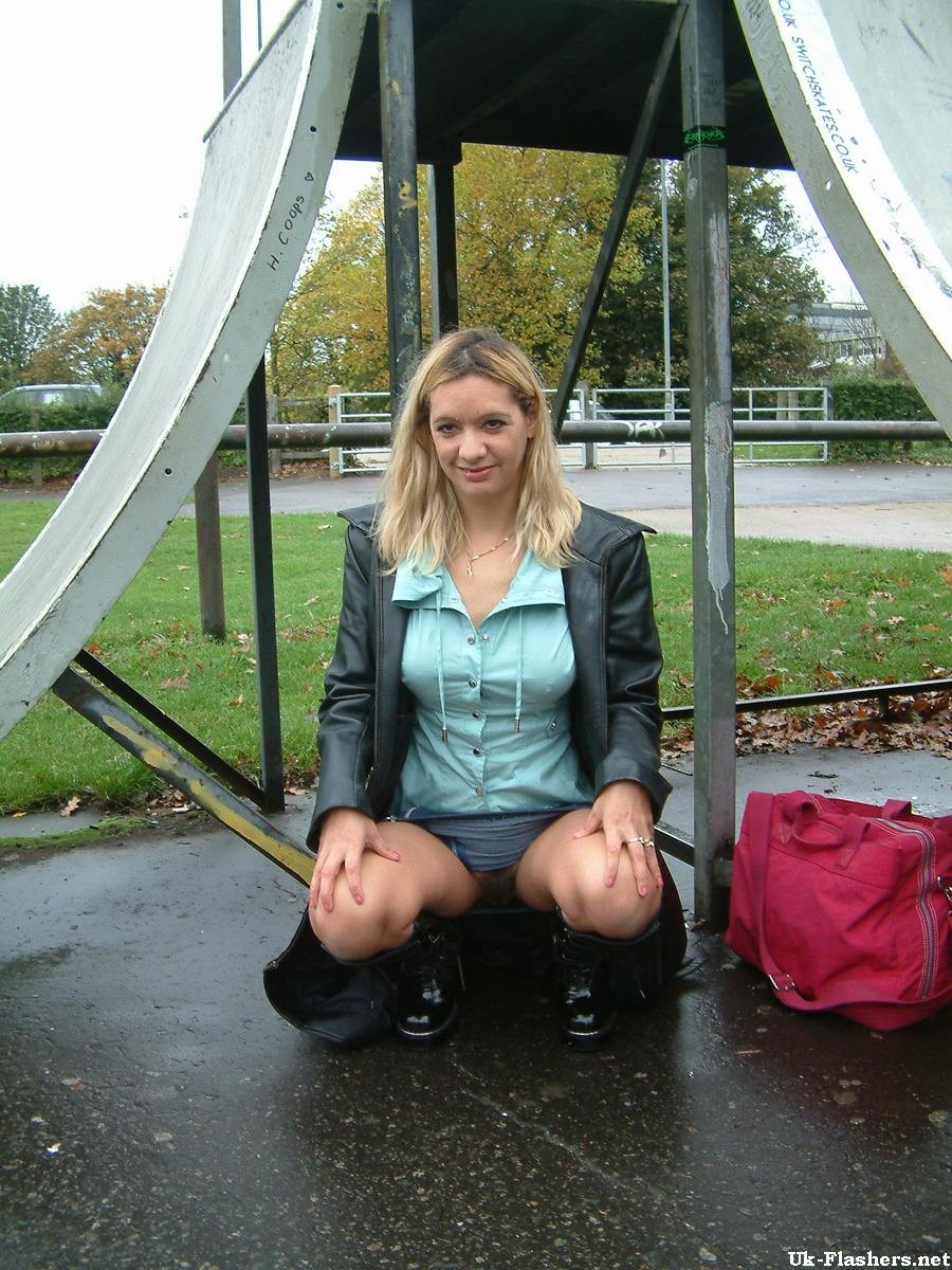 Emma Louise in wild outdoor public nudity stripping and flashing the police #76743201
