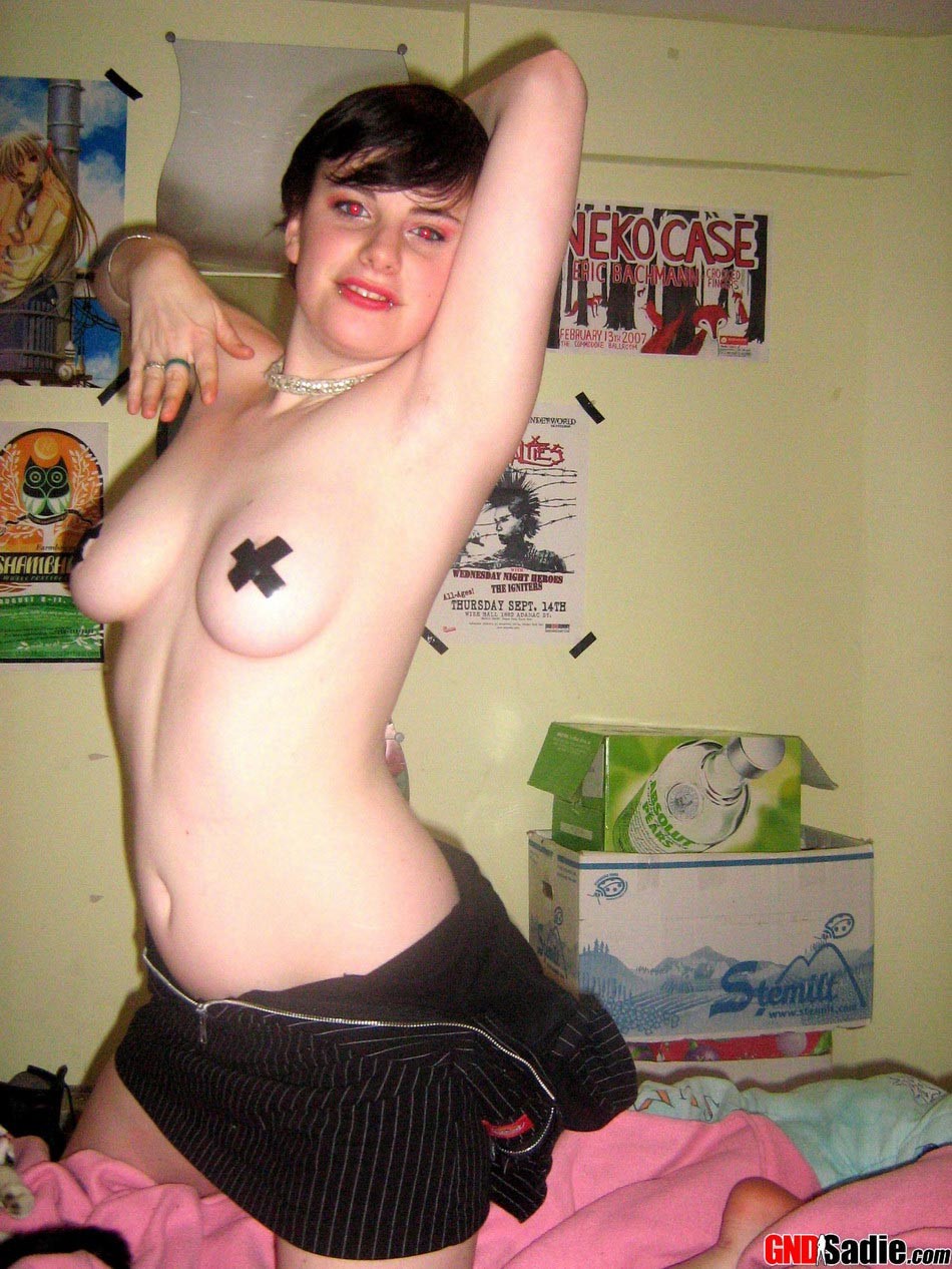 Alt punk girl Sadie nipple stickers #78812030