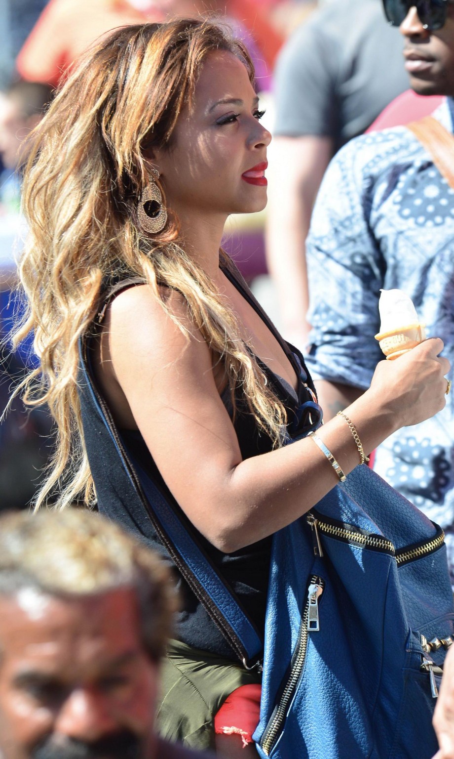 Christina Milian flaunts her huge boobs while sucks ice cream #75200061